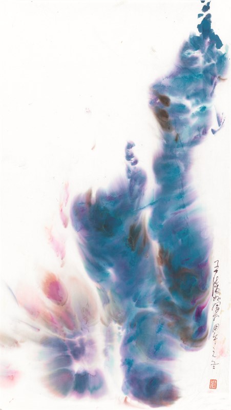 先扎根后提升 纸本水墨  2015 69x43cm