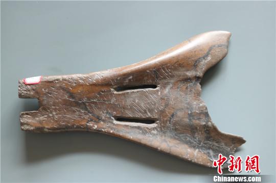 出土骨耜。宁波市文物考古研究所供图