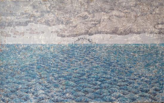 王健《海的中间》 150×100cm 2014