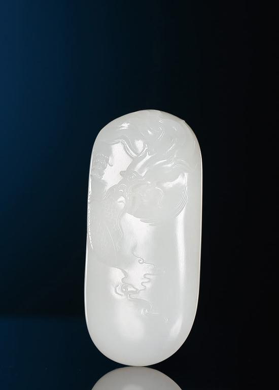 吴金星 和田玉籽料龙牌
7.1×3.2×1.4cm 63.6g