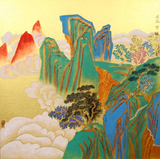 黄明珠 卡纸50×50cm