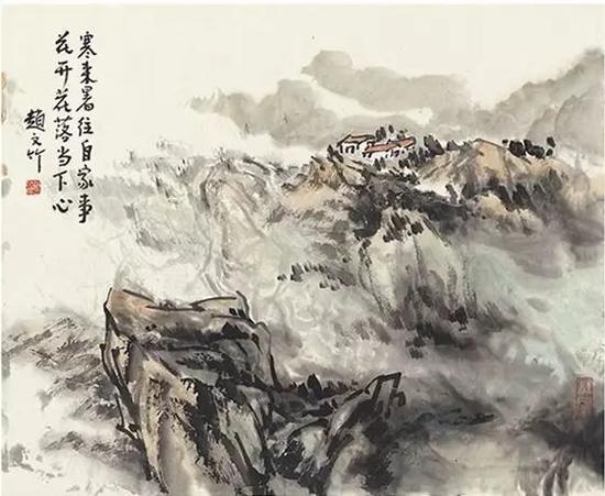 赵文竹《寒来暑往》 21.8x32cm