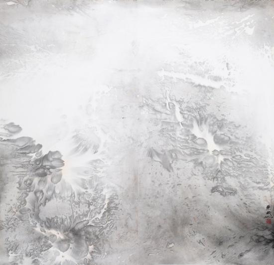 赵无眠 煌煌辟晨曦 纸本水墨136cm ×  138cm  2015