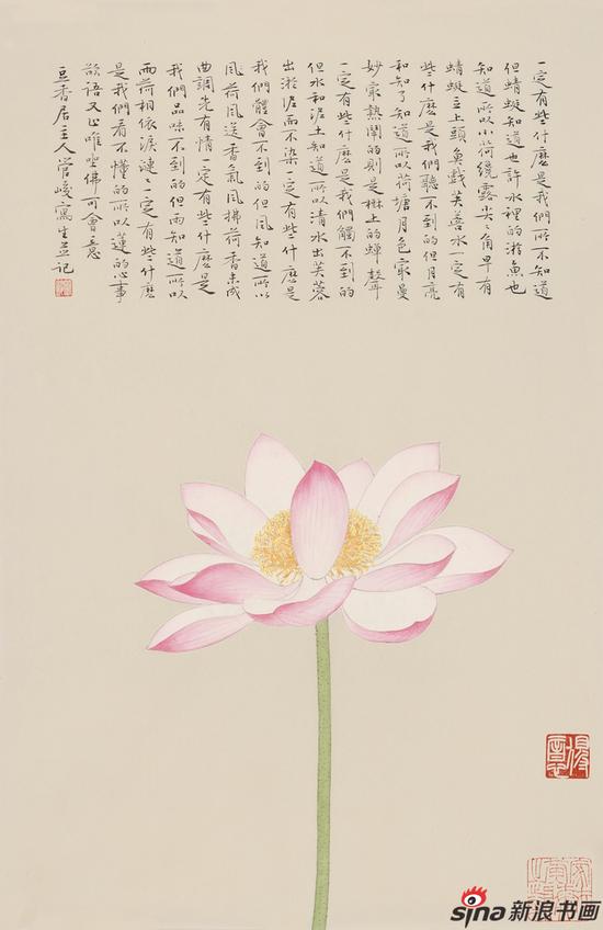 《出水芙蓉》66cm × 43cm 2016年