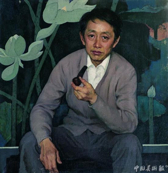 画家黄永玉 80cm×80cm布面油画1981年