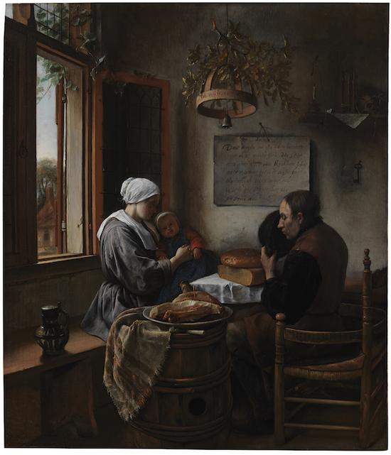 《餐前祷告》(The Prayer Before the Meal),扬·斯丁(Jan Steen),莱顿收藏