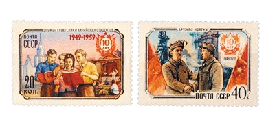 这几个国家竟然发行过新中国邮票