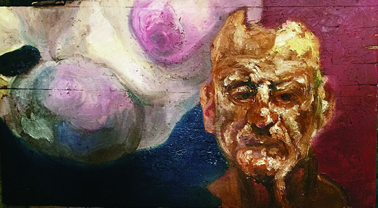 《弗洛伊德的梦》30×40cm木板油画