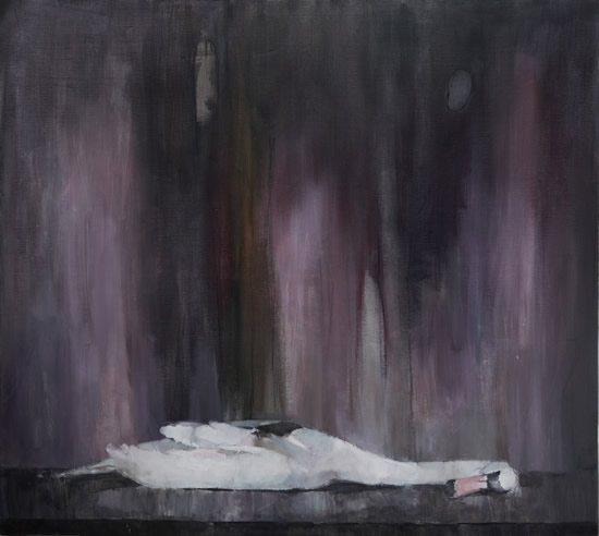 《天鹅之死》 布面油画 135×150cm 2015