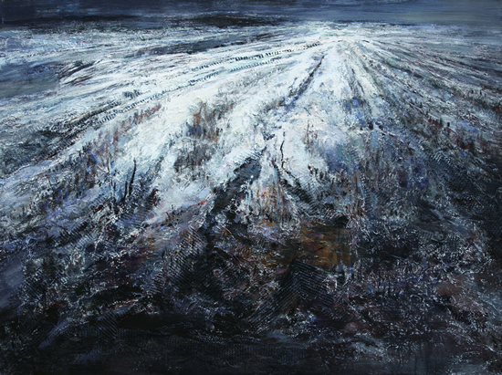 李翔《界域》系列 160x130cm 布面综合材料 2015年