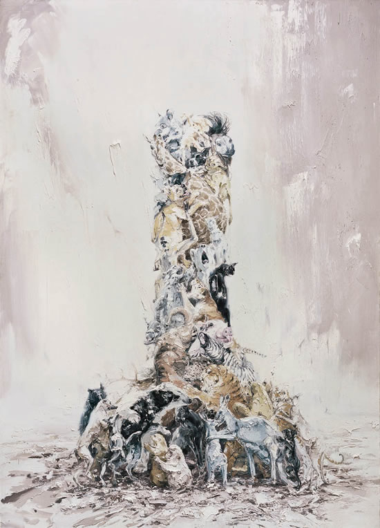 意志之塔 NO.1 250x180cm  布面油画  Oil on canvas  2015