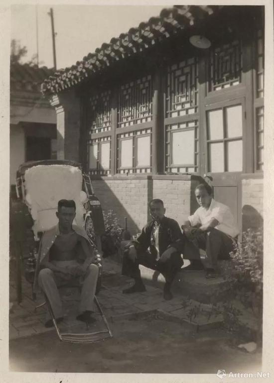 1930年野口勇(右)在北京留影 野口勇博物馆供图