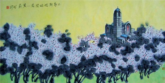 中国画 巴勒斯坦的茉莉