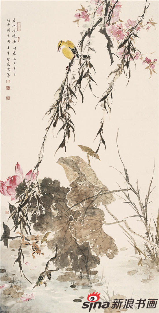 《春江水暖图》66cm×134cm 2009年