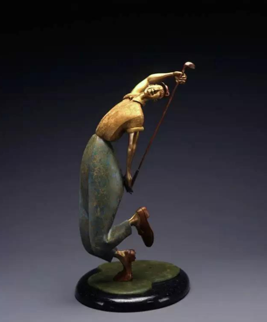《初试成功》 艾琳  青铜雕塑  60x23x15 cm  版本:12