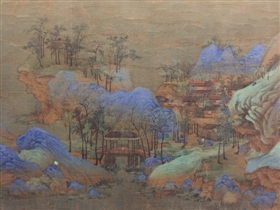 图12 《千里江山》的每个局部几乎都是独幅作品