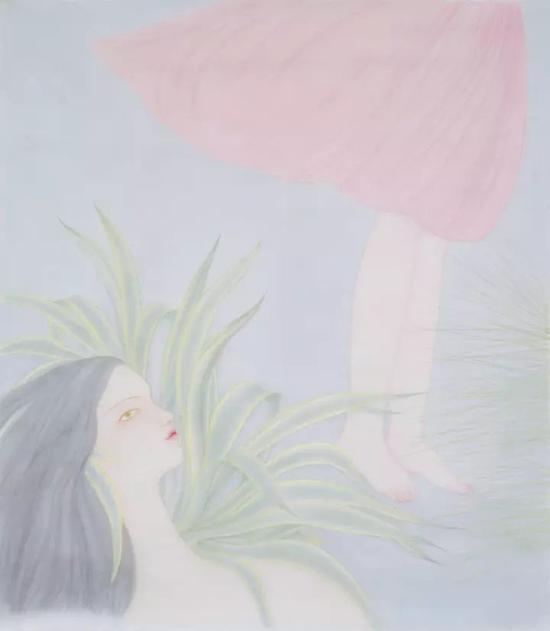 蒋晓溪 春之四 90×80cm 绢本设色