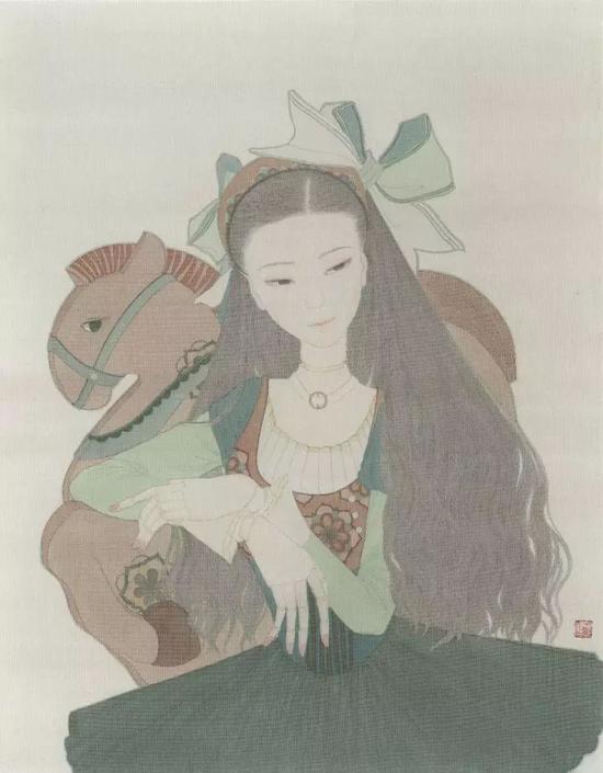 于子淇 The Doll系列——年华 64×50cm  绢本设色