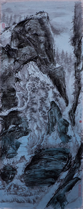 石涛 No. 1 52×129cm 2016 水墨综合材料