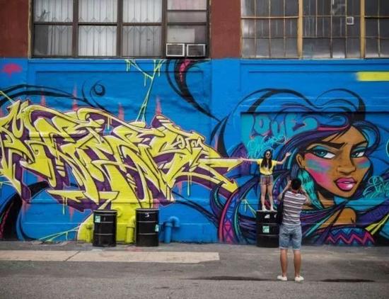美国纽约皇后区著名的涂鸦艺术地标5Pointz。图片:致谢Getty Images