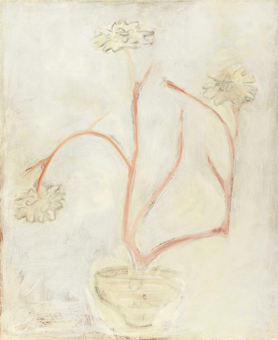 常玉 盆中牡丹1930年代油彩 纤维板92 x 75 cm