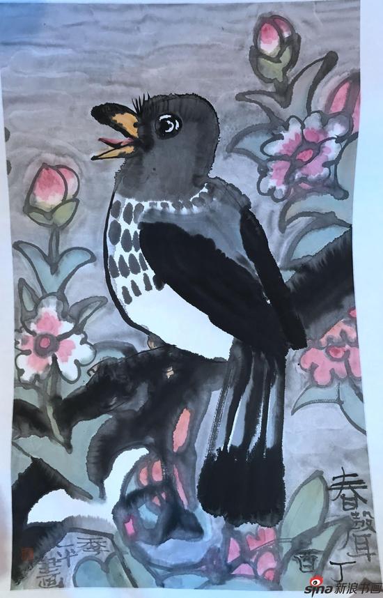 水墨花鸟写生十二