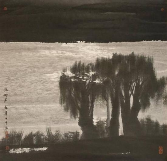 董继宁 杨柳岸

　　尺寸：69×70cm 约4.35平尺镜心

　　估价：15000-18000