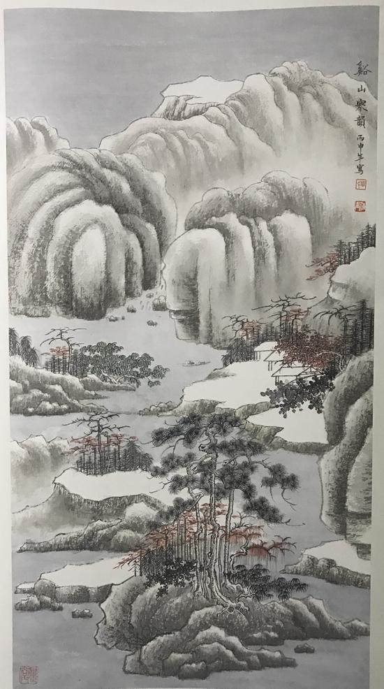 雪景图45x98cm