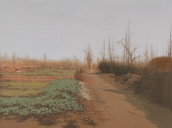 陆庆龙 温暖故乡路 布面油画 90cm×120cm 2011