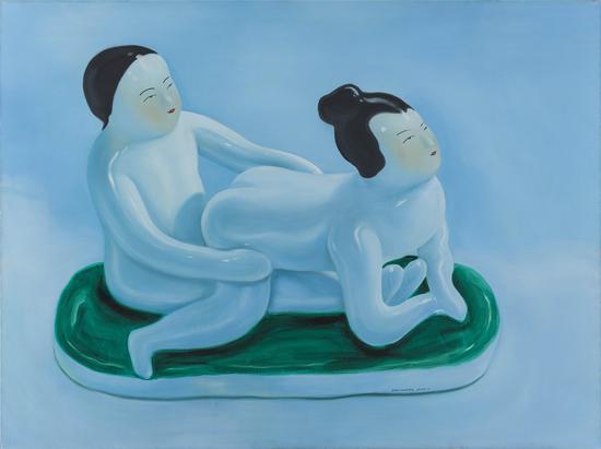 21-《小瓷人》油画，布面，150×200cm，2004年