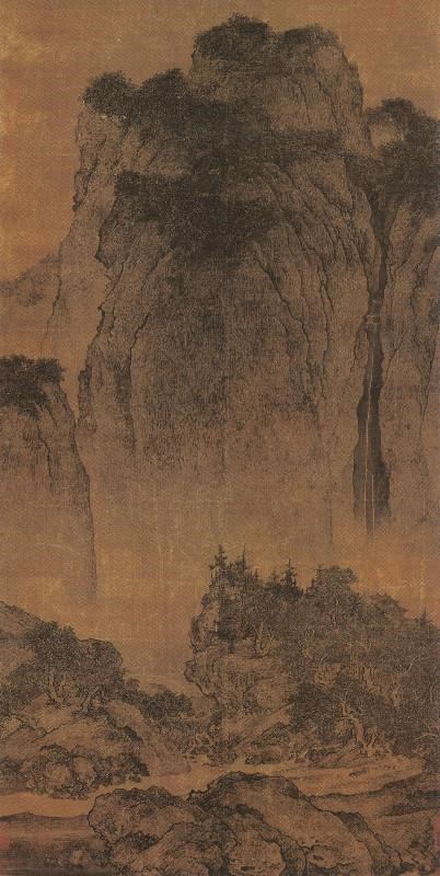 图3：《溪山行旅图》，现藏于台北故宫博物院