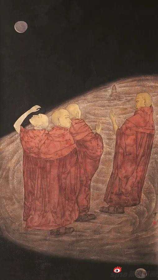 《天籁》（66cm×115cm）纸本