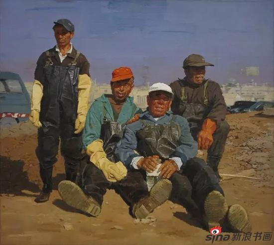 《工闲时分》

　　200cm×180cm/2009年