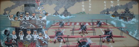 杜溪《长风破浪》100×300cm 布面油画 2015