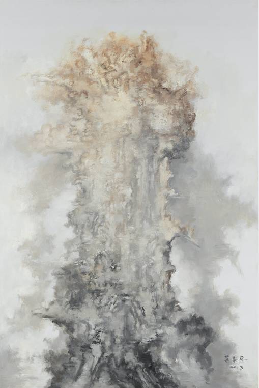 苏新平，《八个东西9号》，布面油画，300x200cm，2013