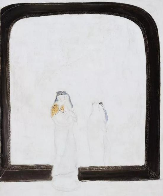 常玉，《母与子》， 55×46cm， 油画 1930s