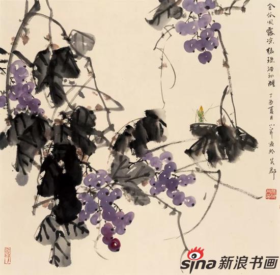 张小芹 金谷风露凉绿珠酒初醒 70x70cm