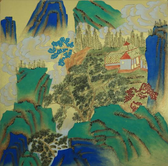 黄明珠 山水卡纸