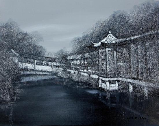 江南-切片系列-69  80x100cm  布面油画  2015