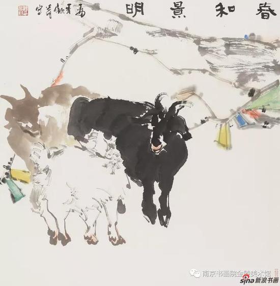 顾光明《春和景明》70X68CM