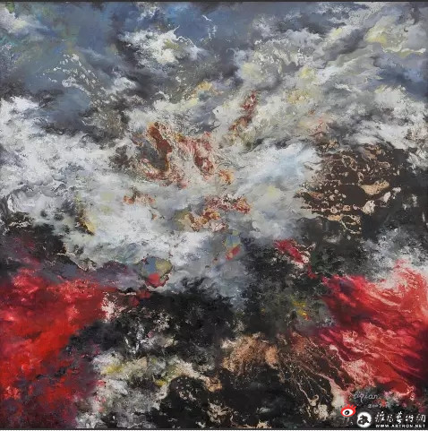 李谦谦 《她的天空》 布面油画 2008 40*50cm