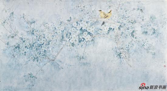 《醉花阴》 （入选中国美术家协会主办的“翰墨齐鲁·首届全国花鸟画作品展