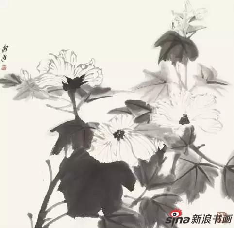 《芙蓉》 - 康 戎 江苏省中国画学会常务理事、南通书法国画研究院院长