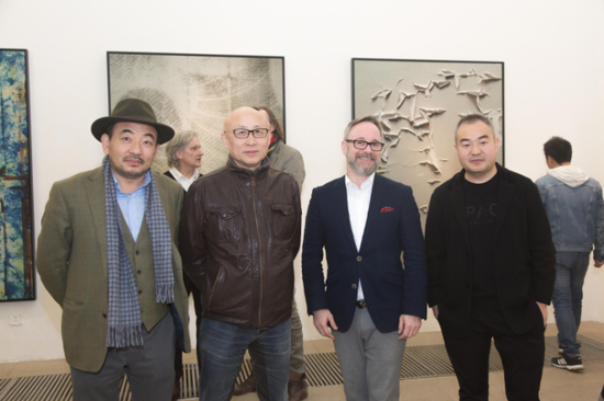 从左至右：奚建军、俞可、Gérard A.Goodrow、孙永增