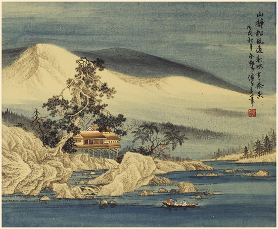 胡永凯 松风秋水 37×45cm 