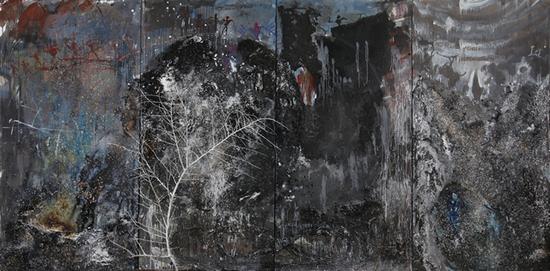 人类No.1 综合材料 240x480cm 2016-2018