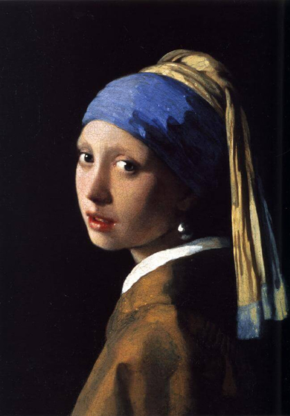 维梅尔Johannes Vermeer，《戴珍珠耳环的少女》英