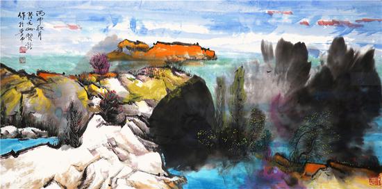 陆沉,家园系列(之二)69×138cm 2016年