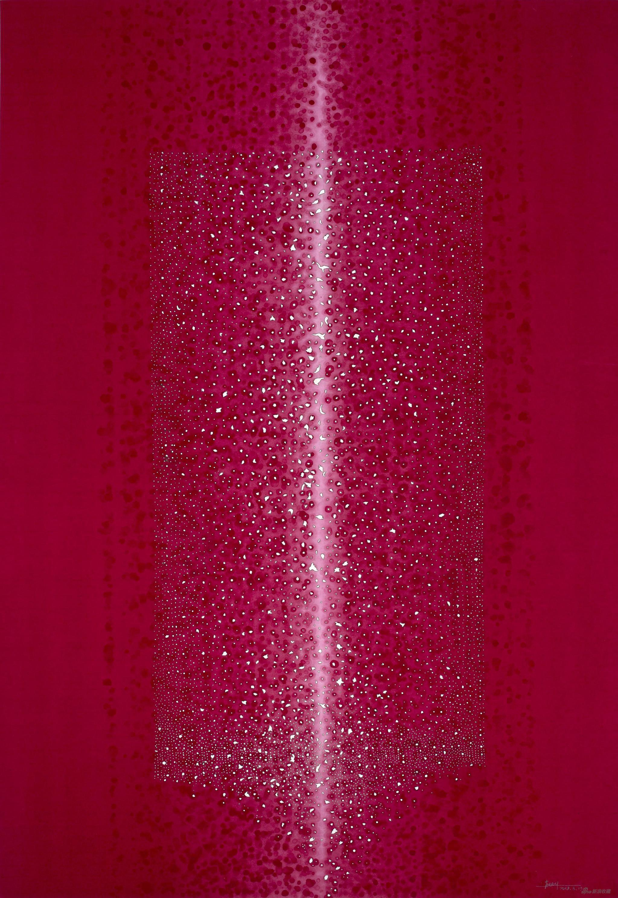 熊龙灯作品,《起帆》纸本水墨 ,97cmx140cm,2018