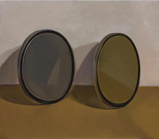 刘聪 金属盖Metal lid，布面油画，80cm×70cm，2017